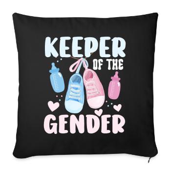 Keeper Of The Gender - Sofa pillowcase 17,3'' x 17,3'' (45 x 45 cm) - black - Front