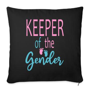 Keeper Of The Gender - Sofa pillowcase 17,3'' x 17,3'' (45 x 45 cm) - black - Front