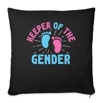 Keeper Of The Gender - Sofa pillowcase 17,3'' x 17,3'' (45 x 45 cm) - black - Front