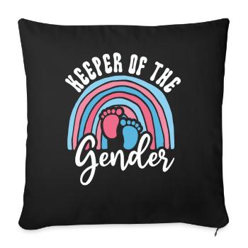 Keeper Of The Gender - Sofa pillowcase 17,3'' x 17,3'' (45 x 45 cm) - black - Front