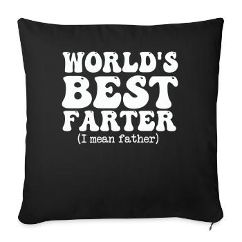 Le meilleur agriculteur du monde, je veux dire père - Housse de coussin décorative 45 x 45 cm - noir - Devant