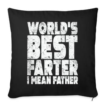 Le meilleur agriculteur du monde, je veux dire père - Housse de coussin décorative 45 x 45 cm - noir - Devant