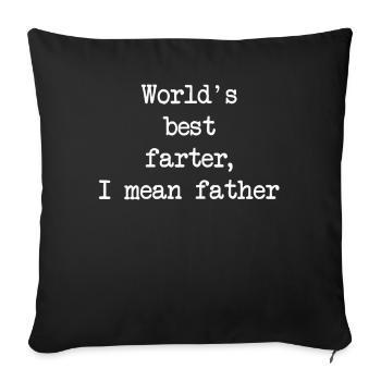 Le meilleur agriculteur du monde, je veux dire père - Housse de coussin décorative 45 x 45 cm - noir - Devant