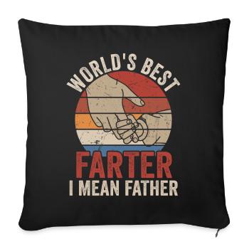 Le meilleur agriculteur du monde, je veux dire père - Housse de coussin décorative 45 x 45 cm - noir - Devant