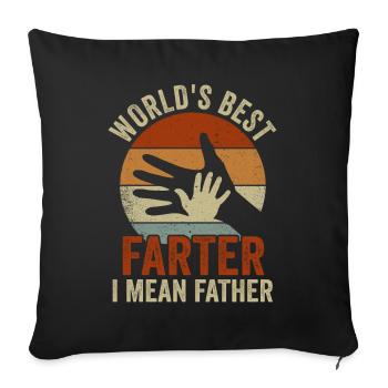 Le meilleur agriculteur du monde, je veux dire père - Housse de coussin décorative 45 x 45 cm - noir - Devant