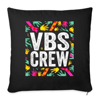 VBS Crew - Sofa pillowcase 17,3'' x 17,3'' (45 x 45 cm) - black - Front