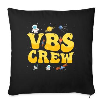 VBS Crew - Sofa pillowcase 17,3'' x 17,3'' (45 x 45 cm) - black - Front