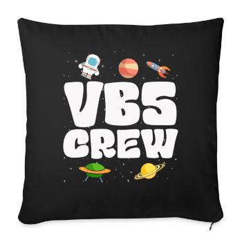 VBS Crew - Sofa pillowcase 17,3'' x 17,3'' (45 x 45 cm) - black - Front