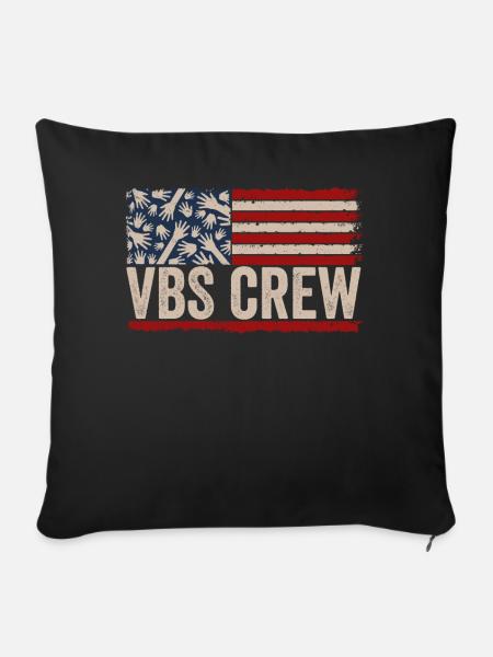 VBS-Besatzung - Sofakissenbezug 45 x 45 cm - Schwarz