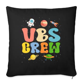 VBS Crew - Sofa pillowcase 17,3'' x 17,3'' (45 x 45 cm) - black - Front