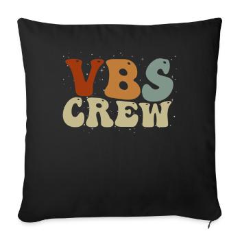 VBS Crew - Sofa pillowcase 17,3'' x 17,3'' (45 x 45 cm) - black - Front