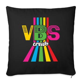 VBS Crew - Sofa pillowcase 17,3'' x 17,3'' (45 x 45 cm) - black - Front