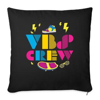 VBS Crew - Sofa pillowcase 17,3'' x 17,3'' (45 x 45 cm) - black - Front
