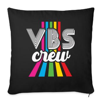 VBS Crew - Sofa pillowcase 17,3'' x 17,3'' (45 x 45 cm) - black - Front