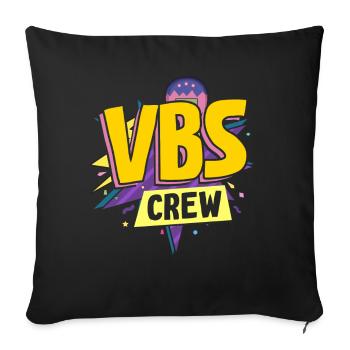 VBS Crew - Sofa pillowcase 17,3'' x 17,3'' (45 x 45 cm) - black - Front
