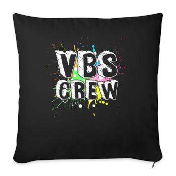 VBS Crew - Sofa pillowcase 17,3'' x 17,3'' (45 x 45 cm) - black - Front