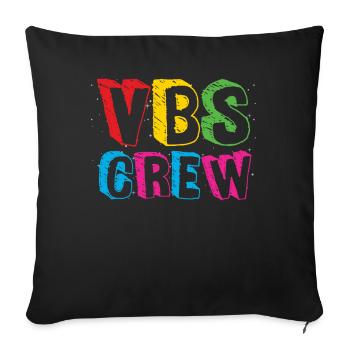 VBS Crew - Sofa pillowcase 17,3'' x 17,3'' (45 x 45 cm) - black - Front