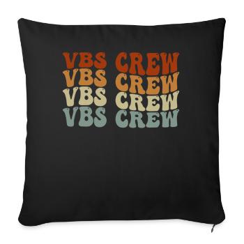 VBS Crew - Sofa pillowcase 17,3'' x 17,3'' (45 x 45 cm) - black - Front