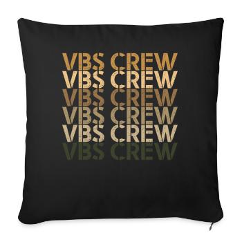 VBS Crew - Sofa pillowcase 17,3'' x 17,3'' (45 x 45 cm) - black - Front