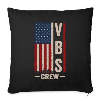 VBS Crew - Sofa pillowcase 17,3'' x 17,3'' (45 x 45 cm) - black - Front