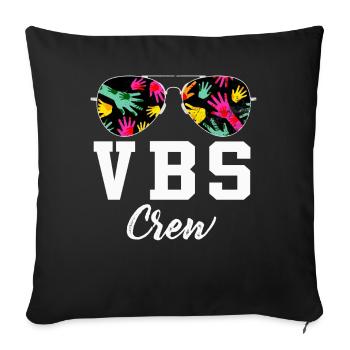 VBS Crew - Sofa pillowcase 17,3'' x 17,3'' (45 x 45 cm) - black - Front