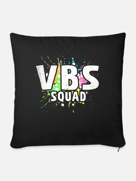VBS Squad Bibel Shool - Sofakissenbezug 45 x 45 cm - Schwarz