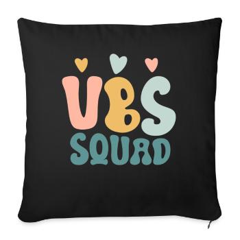 VBS Squad Bibel Shool - Sofakissenbezug 45 x 45 cm - Schwarz - Vorne
