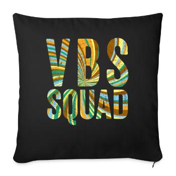 VBS Squad Bibel Shool - Sofakissenbezug 45 x 45 cm - Schwarz - Vorne