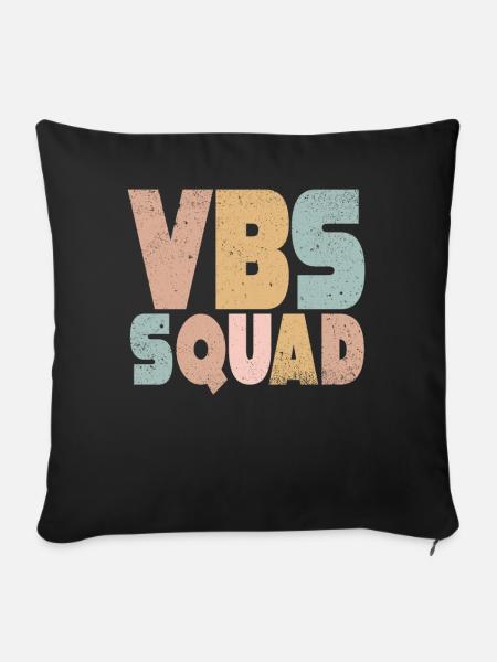 VBS Squad Bibel Shool - Sofakissenbezug 45 x 45 cm - Schwarz