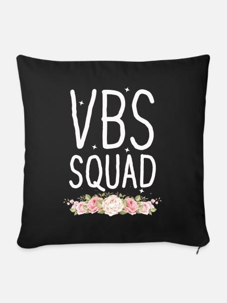 VBS Squad Bibel Shool - Sofakissenbezug 45 x 45 cm - Schwarz