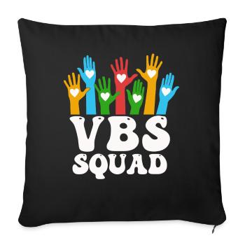 VBS Squad Bibel Shool - Sofakissenbezug 45 x 45 cm - Schwarz - Vorne