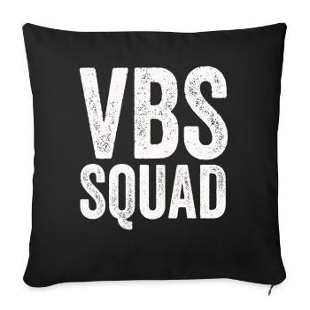 VBS Squad Bibel Shool - Sofakissenbezug 45 x 45 cm - Schwarz - Vorne