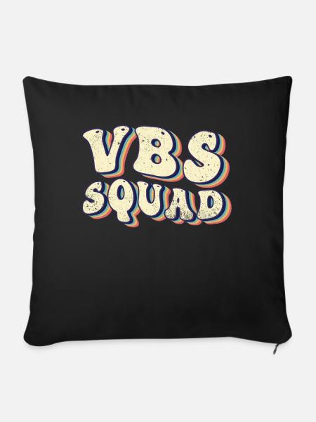 VBS Squad Bibel Shool - Sofakissenbezug 45 x 45 cm - Schwarz