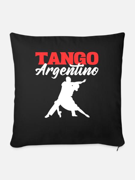 Tango Argentino Tango Tänzer - Sofakissenbezug 45 x 45 cm - Schwarz