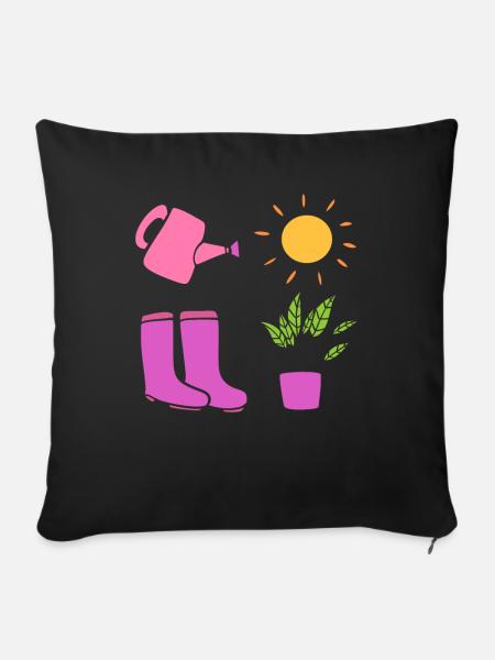Botanisch Gärtner - Sofakissenbezug 45 x 45 cm - Schwarz