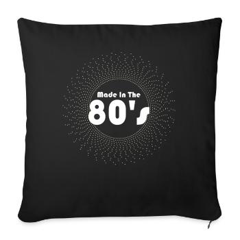 80's The 80s Music - Sofa pillowcase 17,3'' x 17,3'' (45 x 45 cm) - black - Front
