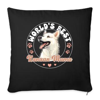 Canaan Groovy Kanaan maman - Housse de coussin décorative 45 x 45 cm - noir - Devant