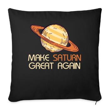 Saturn Space Planet Solar System Ancient Roman - Sofa pillowcase 17,3'' x 17,3'' (45 x 45 cm) - black - Front