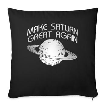 Saturn Space Planet Solar System Ancient Roman - Sofa pillowcase 17,3'' x 17,3'' (45 x 45 cm) - black - Front