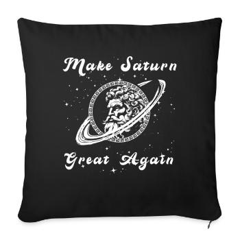 Saturn Space Planet Solar System Ancient Roman - Sofa pillowcase 17,3'' x 17,3'' (45 x 45 cm) - black - Front