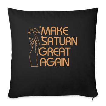 Saturn Space Planet Solar System Ancient Roman - Sofa pillowcase 17,3'' x 17,3'' (45 x 45 cm) - black - Front