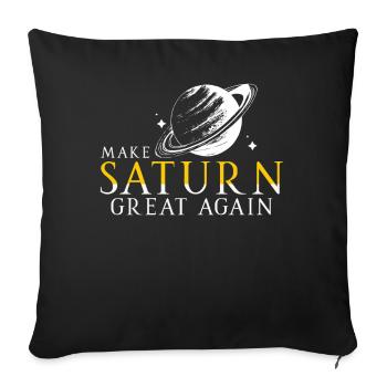 Saturn Space Planet Solar System Ancient Roman - Sofa pillowcase 17,3'' x 17,3'' (45 x 45 cm) - black - Front