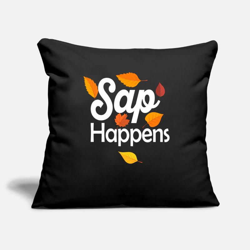 Maple Syrup Tree Tapping Funny Autumn Pancake Sofa pillowcase 17,3'' x 17,3'' (45 x 45 cm)