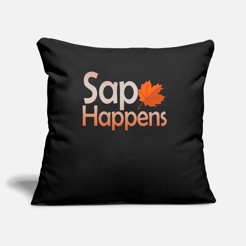 Maple Syrup Tree Tapping Funny Autumn Pancake Sofa pillowcase 17,3'' x 17,3'' (45 x 45 cm)