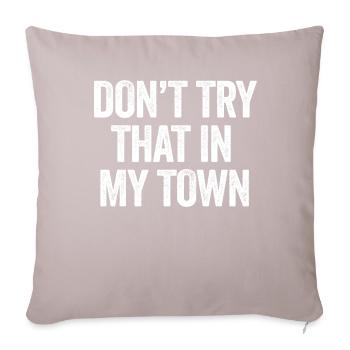 Try That In A Small Town American Flag Eagle - Sofa pillowcase 17,3'' x 17,3'' (45 x 45 cm) - light taupe - Front