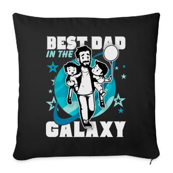 Best Dad, Dad, Father's Day, Dad Daddy Saying - Sofa pillowcase 17,3'' x 17,3'' (45 x 45 cm) - black - Front