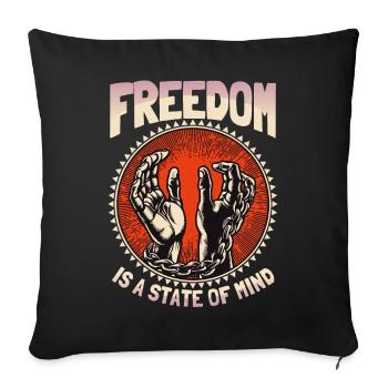 Symbole de paix, signe de paix, paix, pacifisme - Housse de coussin décorative 45 x 45 cm - noir - Devant