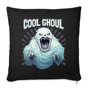 Horreur Zombie, Monstre Goule Drôle Dire - Housse de coussin décorative 45 x 45 cm - noir - Devant