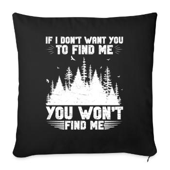 Forest Walk Forest Lovers Nature Lovers Forests - Sofa pillowcase 17,3'' x 17,3'' (45 x 45 cm) - black - Front