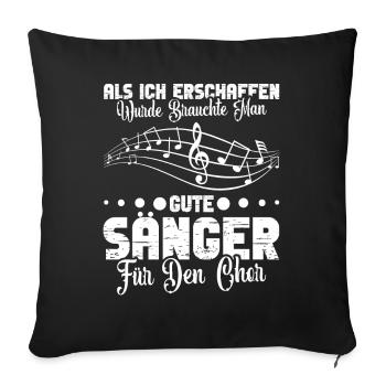 Bass Singen Orchester Chorleiter Chorsänger - Sofakissenbezug 45 x 45 cm - Schwarz - Vorne